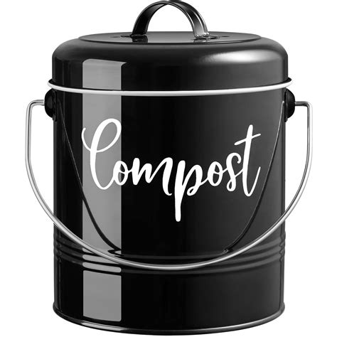 Compost Bin Kitchen - 1.3 Gallon Farmhouse Kitchen Compost Bin