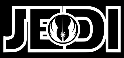 Jedi With Jedi Order Logo Star Wars Inspired Decal Vinyl Sticker