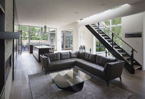 Modern And Sleek Grey Living Room Interior