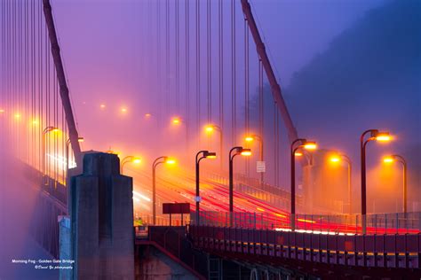 Hintergrundbilder San Francisco Kalifornien Morgen Brücke Usa