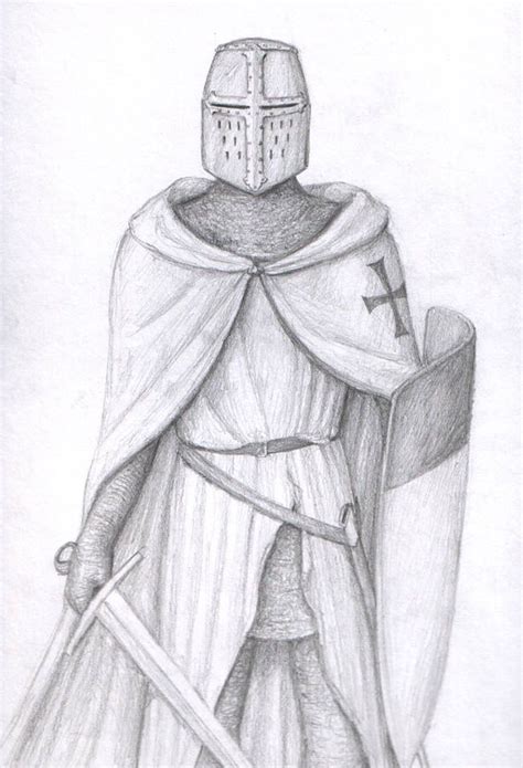 Crusader By Dashinvaine On Deviantart Knight Drawing Medieval