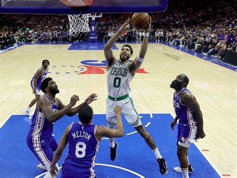 Tatum Waxes Hot In Th As Celtics Force Game Vs Sixers Philstar