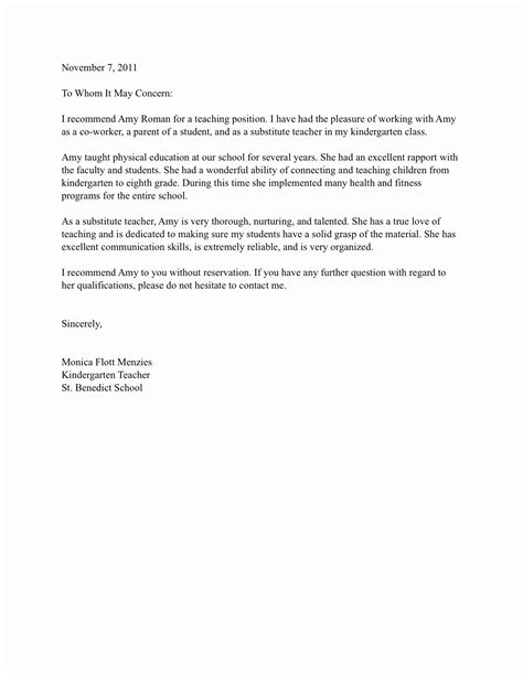 30 Daycare Letter Of Recommendation Example Document Template