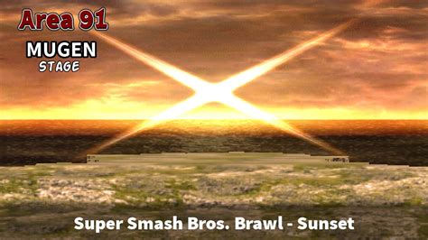 Mugen 10 Stage Super Smash Bros Brawl Sunset Youtube