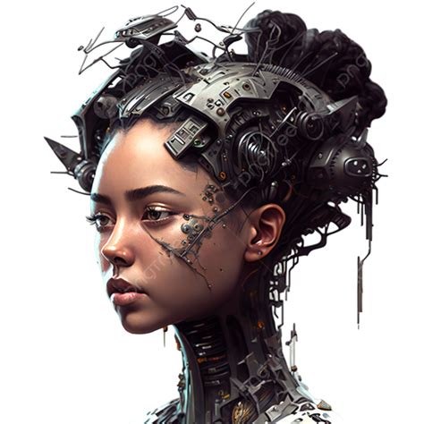 Cyberpunk Style Technology Character Portrait Character Modeling