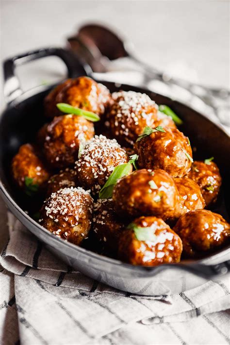 Hoisin Glazed Asian Turkey Meatballs Low Carb — Zestful Kitchen