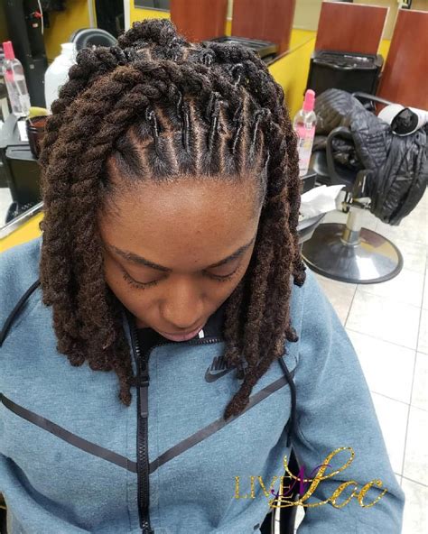 Dreadlock styles are some of the oldest ways to embellish your hair but they have never lost their rightful if you have always admired dreadlocks on other people, here are simple styles that set you on the braided locks are featured at the back and make you an admiration that many ladies would. black women's hairstyles caramel #BlackwomensHairstyles | Short locs hairstyles, Dreadlock ...