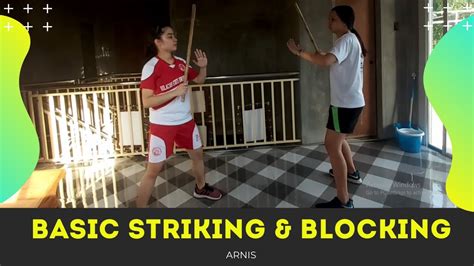 6 Basic Striking And Blocking Arnis Pe Youtube