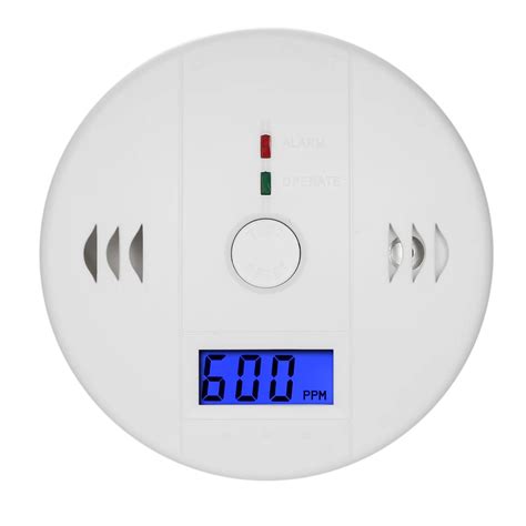 Battery Operated Carbon Monoxide Detector Lcd Display Loud 85db Sound