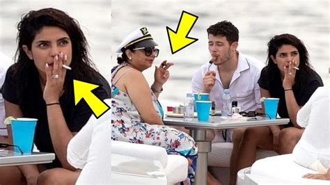 Priyanka Chopra Smoking With Mom Madhu Chopra And Husband Nick Jonas On Yatch Youtube