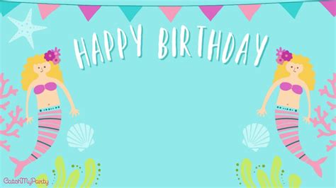 20 best zoom party backgrounds. FREE Zoom Backgrounds for Girl Virtual Birthday Parties! | Catch My Party