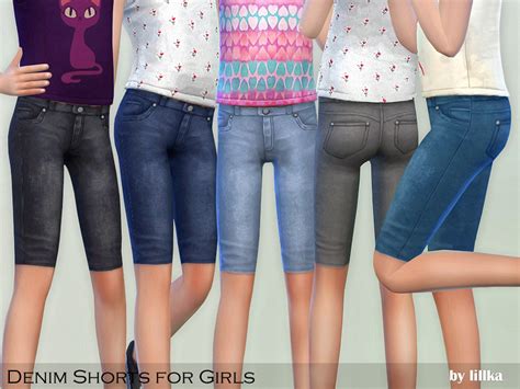 The Sims Resource Denim Shorts For Girls