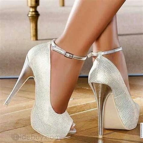 white with silver heels shoes pinterest heels silver heels and silver