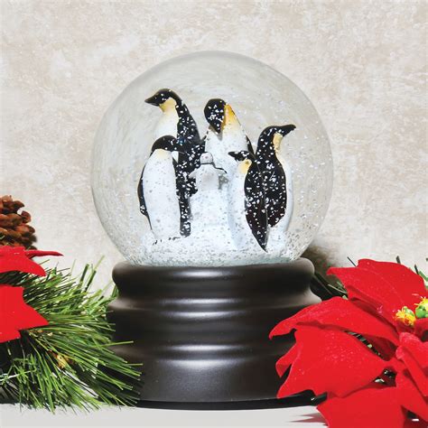 Musical Penguins Snow Globe Plays Let It Snow Ebay
