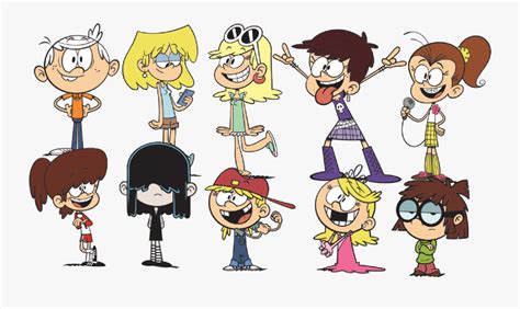 Lincoln And His Nine Sisters All The Loud House Characters Free