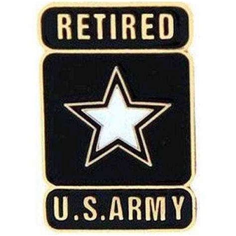 Army Star Retired Pin Us Army Pins Army Retiree Retired Pin