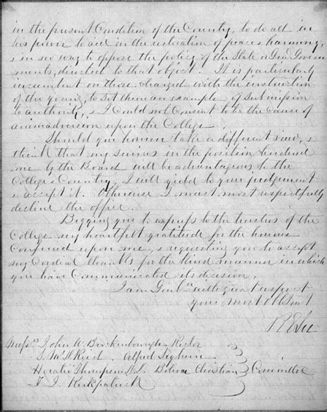 Robert E Lee Letter June 17 1798