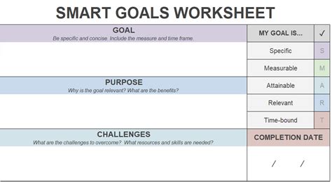 Smart Goals Template Excel Excel Templates Vrogue Co