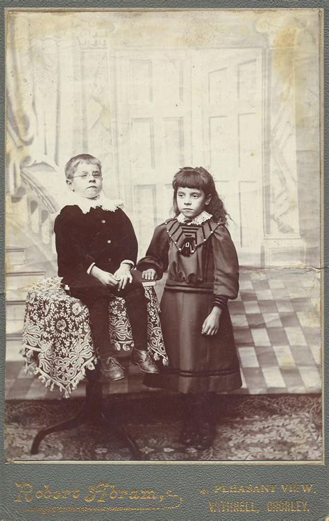 Victorian Studio Portrait Photograph Of A Brother And Sister By Robert