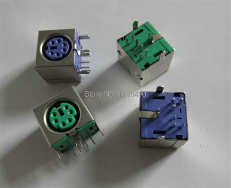 30pcs Ps2 Socket Keyboard And Mouse Sockets Interface 6 Pin Connector Ps 2 Female Diy In