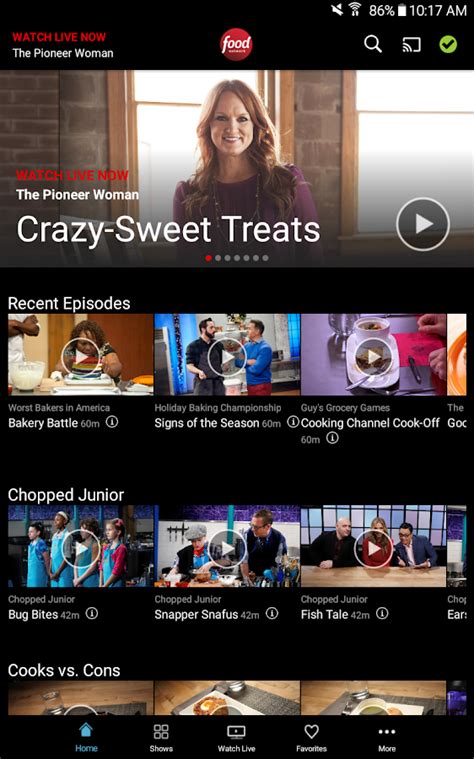 Stream food network live online. Watch Food Network - Android Apps on Google Play