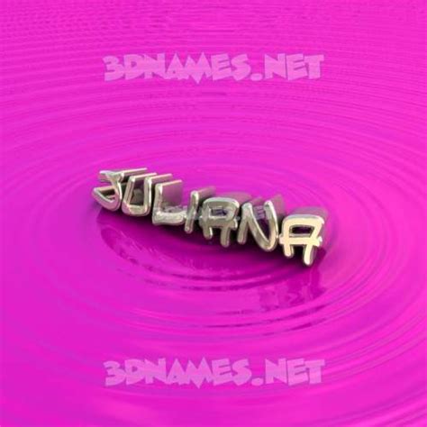 Preview Of Pink Graffiti 3d Name For Juliana