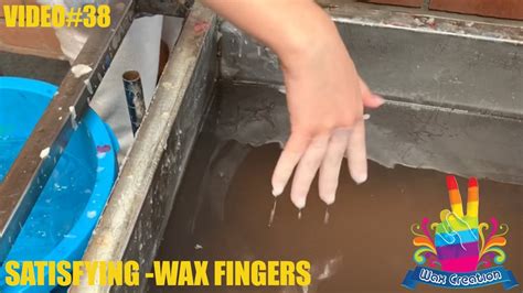 Playing With Wax Dipping Fingers In Wax Satisfying Video Its Fun