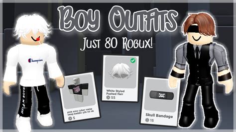 80 Robux Outfit Ideas Boy Edition Links In Desc Youtube