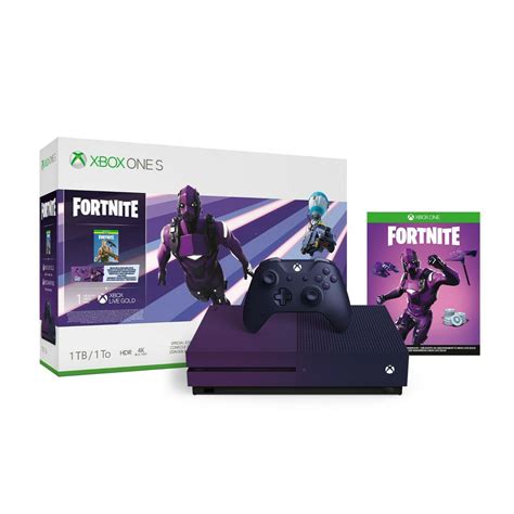 New Xbox One S 1tb Fortnite Limited Edition Bundle Purple Systems
