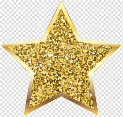 Glitter Gold Star Art Gold Illustration Euclidean Golden Deco Star
