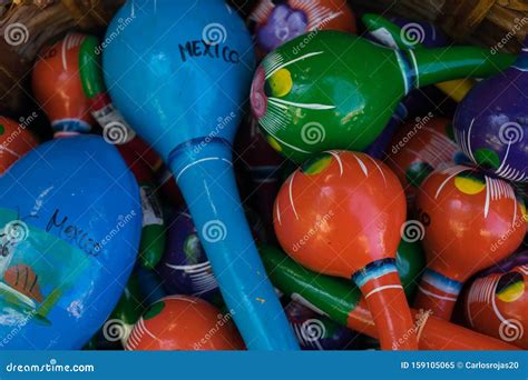 Mexican Colorful Maracas Stock Image Image Of Musical 159105065