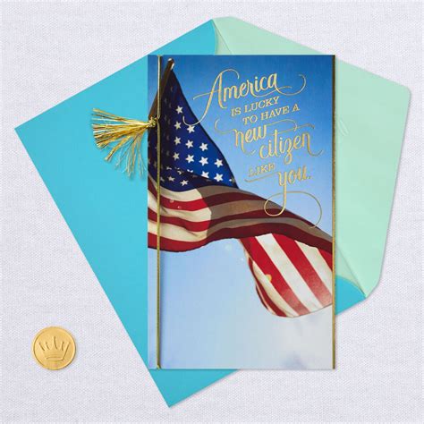 You Deserve To Feel Proud American Citizenship Congratulations Card