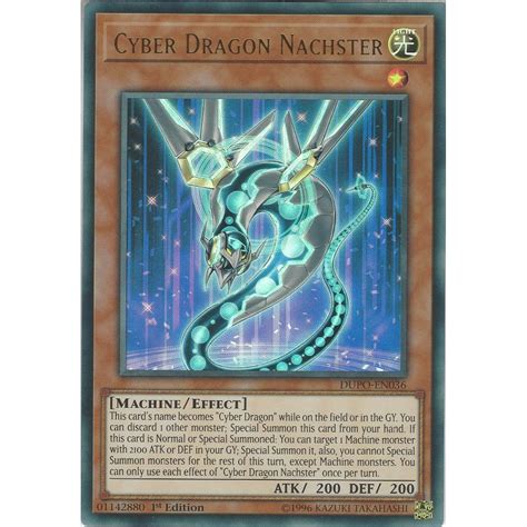 Yu Gi Oh Trading Card Game Cyber Dragon Nachster Dupo En036 Ultra