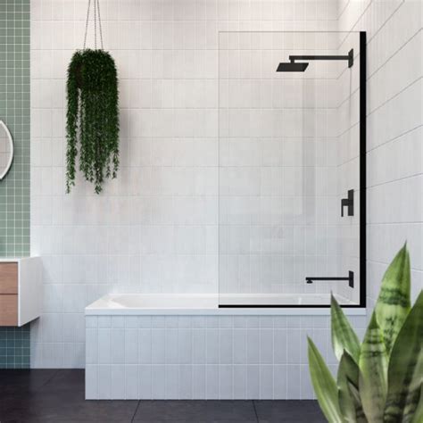 Fitzroy Pivot Panel Bath Shower Screen Decina Bathroomware
