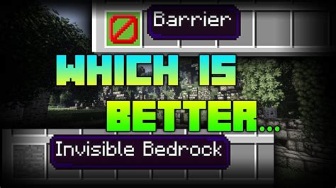 Minecraft Barrier Block Or Invisible Bedrock Youtube