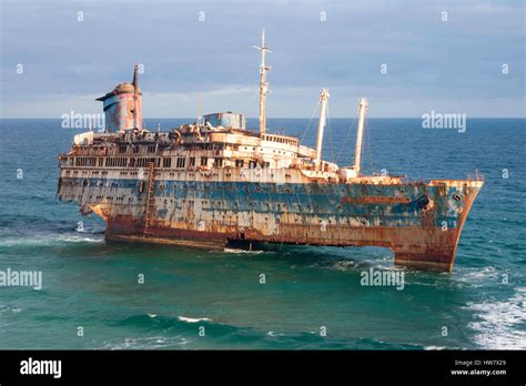 Ss American Star Shipwreck On Fuerteventura Canary Islands Spain