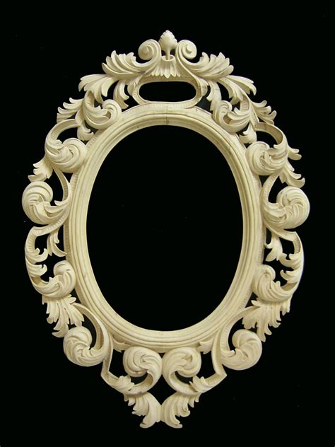 Hand Carved Wood Frame Wooden Mirror Frame Gold Picture Frames