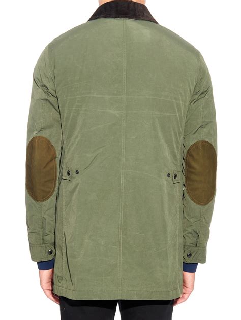 Burberry Brit Corduroy Collar Field Jacket In Khaki Natural For Men