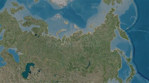 Russia Overview Satellite Stock Illustration Illustration Of Moscow Continent