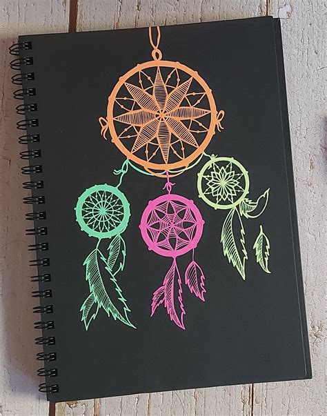 Colorful Dreamcatcher Drawing Etsy