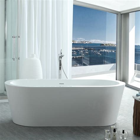 These decorative bathtubs offer sleek clean lines and an elegant look. Vintage Tub & Bath Wyatt 70 Inch Acrylic Double Ended ...