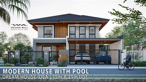 D06 Dream House Idea 15m X 21m Lot Modern House Design With Pool