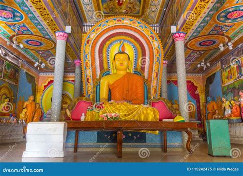 Buddha In Bandarawela Buddhist Temple On Sri Lanka Stock Image Image