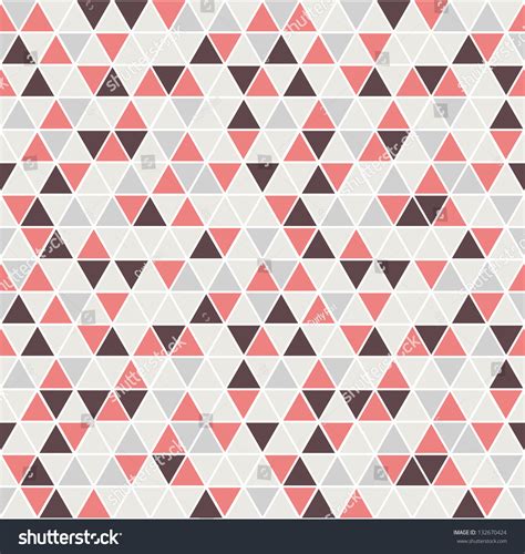 Seamless Triangle Pattern Vector Background Geometric Stock Vector