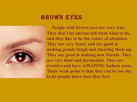 What Does Your Eye Color Say About You Brown Eyes Facts Eye Color