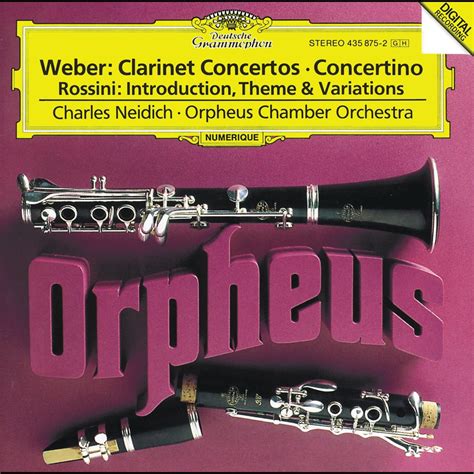 ‎weber Clarinet Concertos Rossini Introduction Theme And
