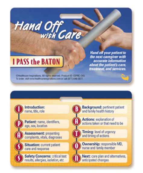 Hand Off Communications Badgie Card