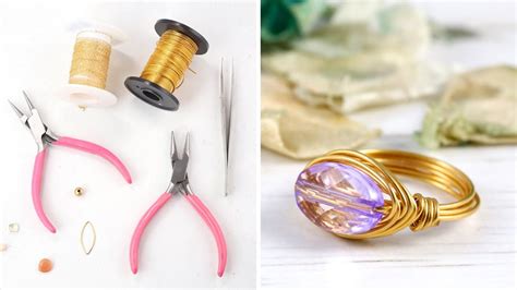 Make A Simple Wire Ring Diy Jewelry Making Tutorial