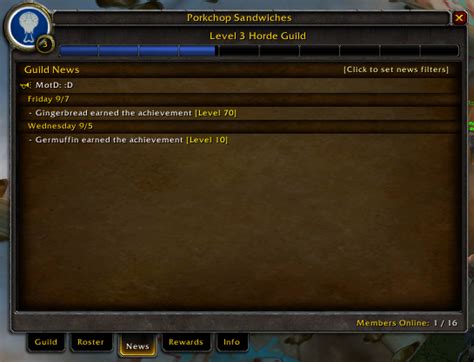 Extended Guild Ui Group Guild And Friends World Of Warcraft Addons