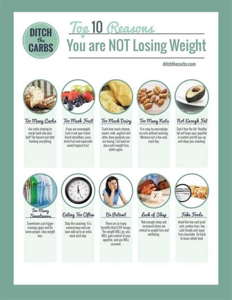 Top 10 Reasons Youre Not Losing Weight On A Low Carb Diet